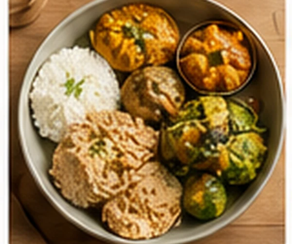 Protein-focused homemade Indian meal